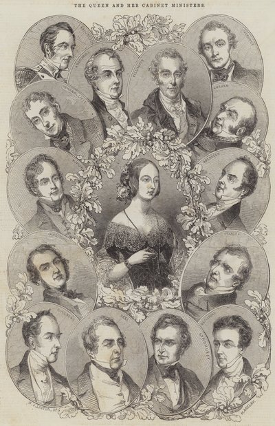 الملكة ووزراءها بواسطة هنري أنيلاي